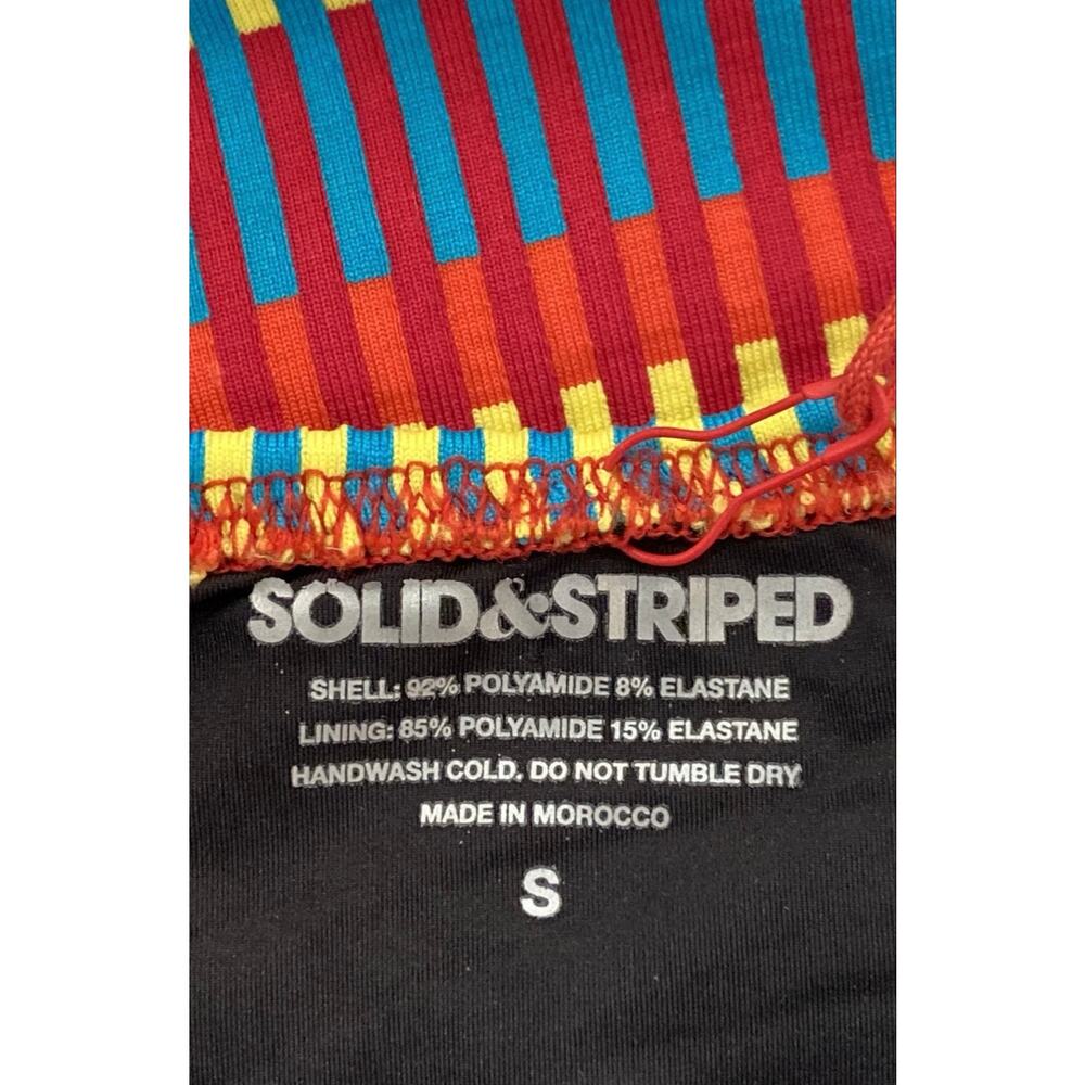NWT Solid & Striped The Sarah Technicolor Mosaic One Piece Swimsuit Sz. - Picture 3 of 5